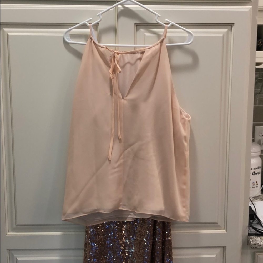 Revelry Large Chiffon tie blouse & sequined maxi